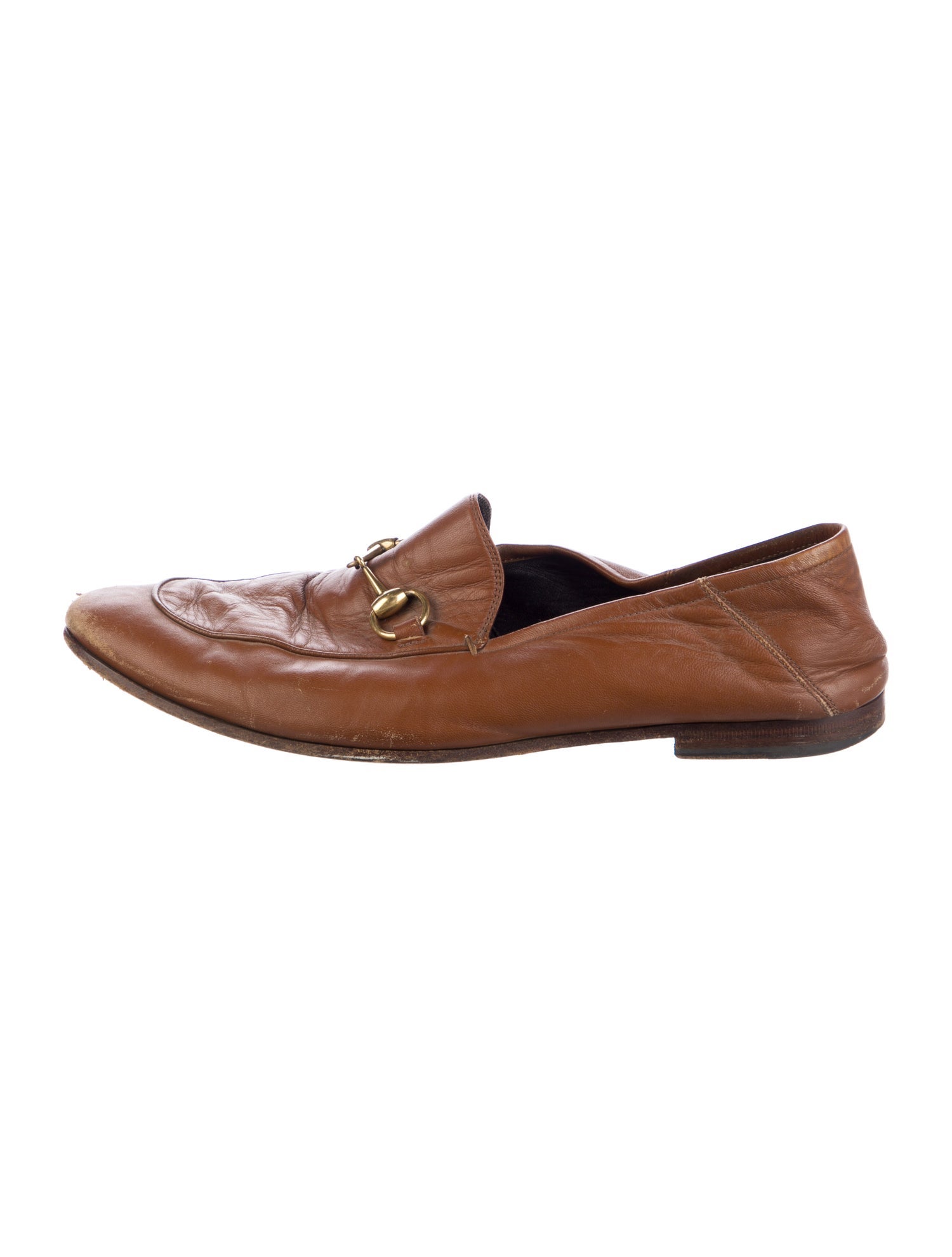 Gucci Horsebit Accent Leather Loafers