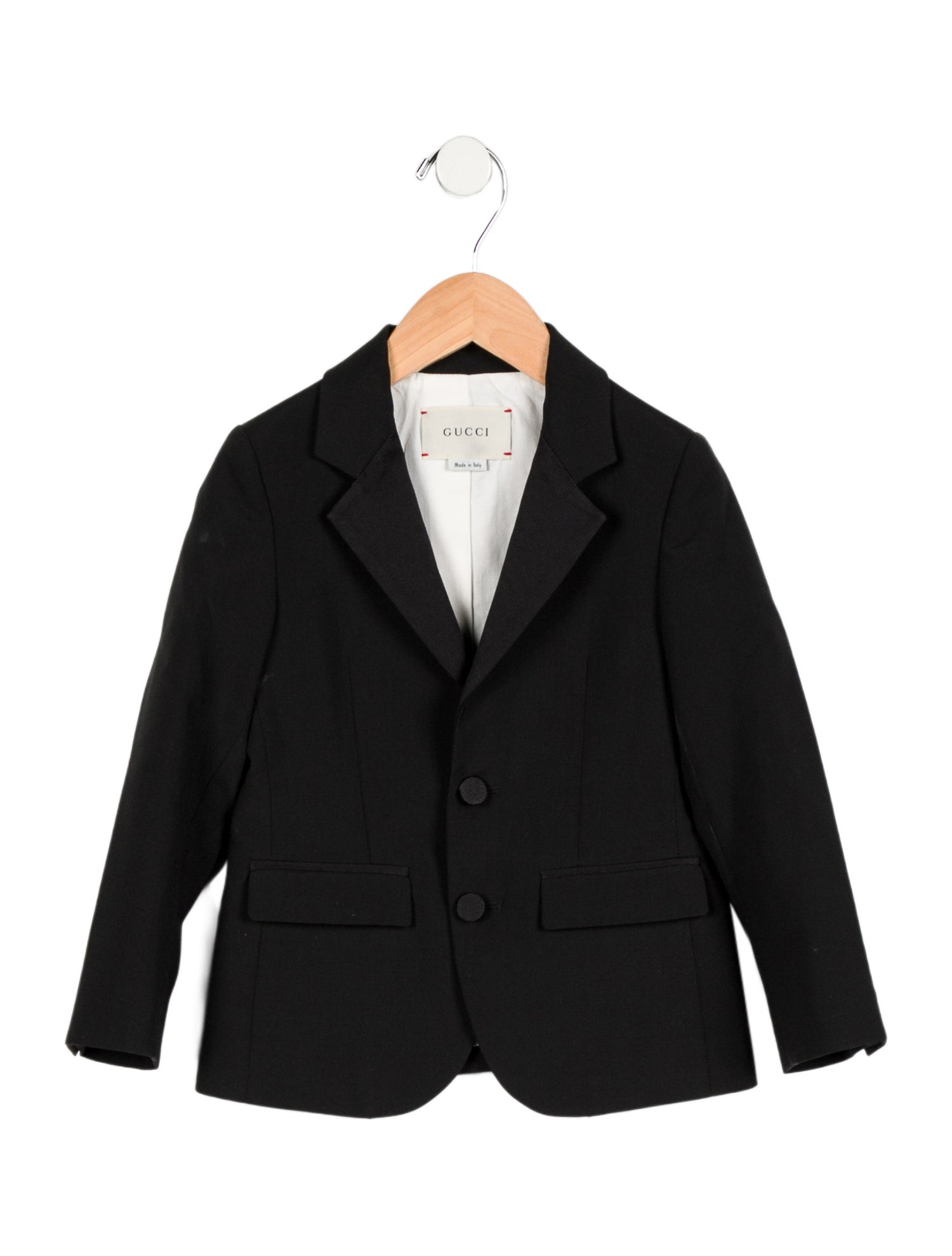 Gucci Toddler Boys' Solid Wool Blazer Jacket