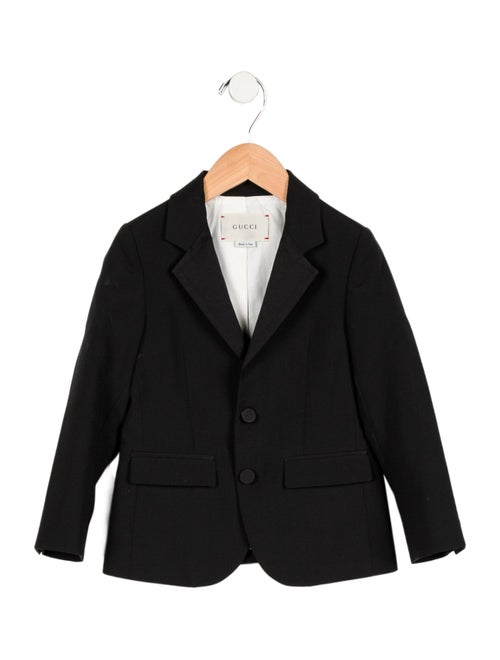 Gucci Toddler Boys' Solid Wool Blazer Jacket