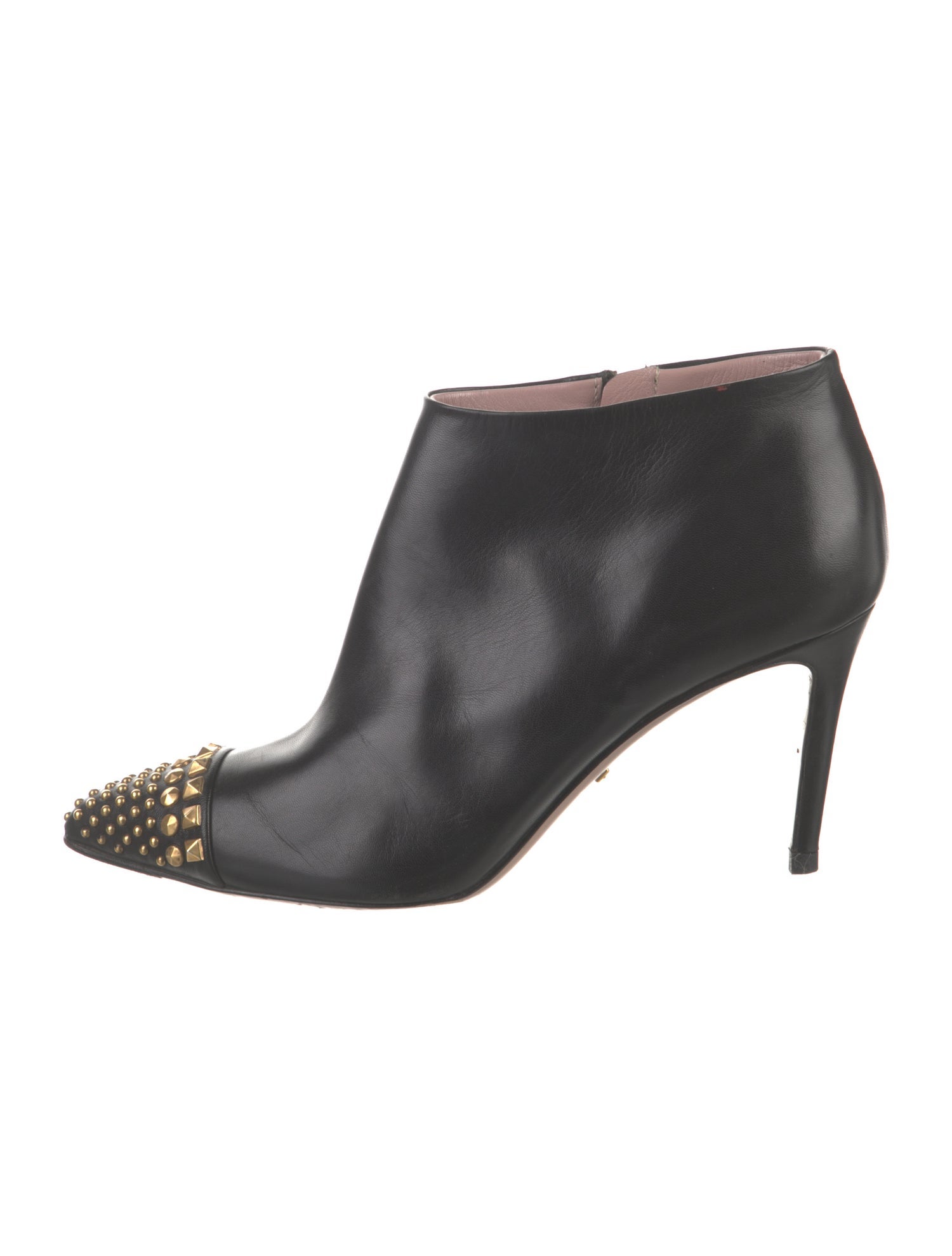 Gucci Leather Studded Accents Boots