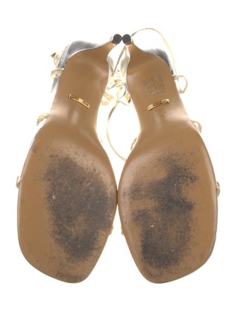 Gucci Interlocking G Logo Leather Gladiator Sandals