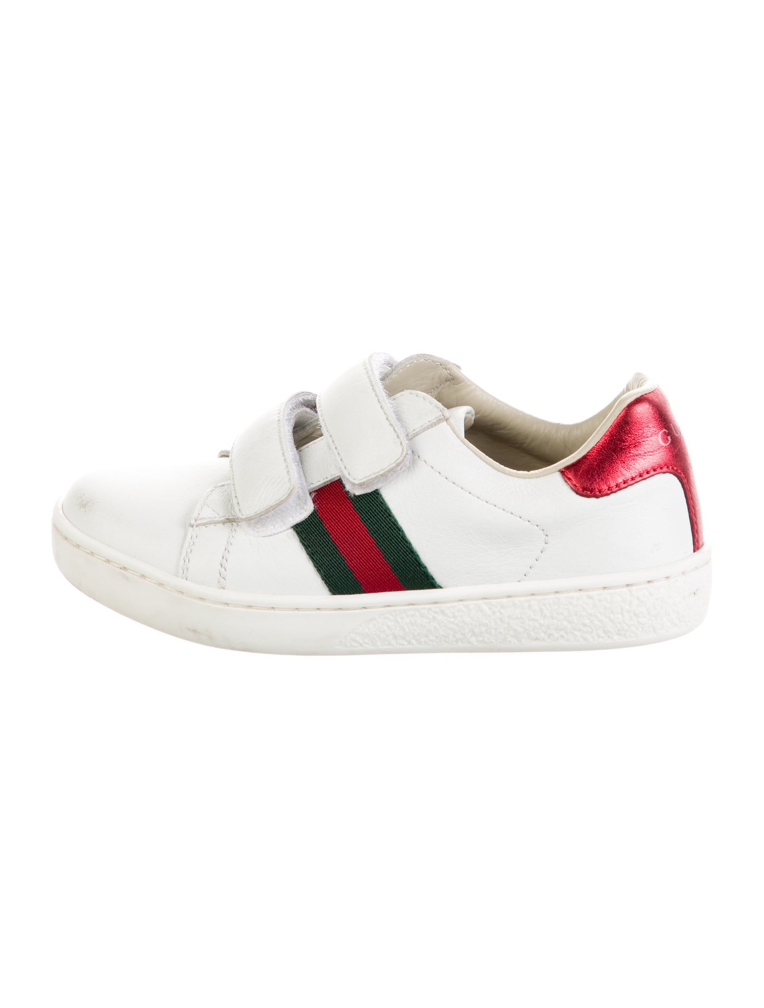 Gucci Boys' Low Top Leather Sneakers