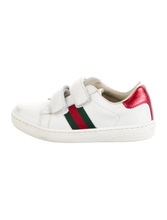 Gucci Boys' Low Top Leather Sneakers