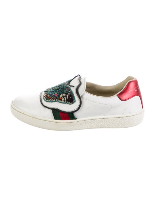 Gucci Girls' Leather Low Top Sneakers