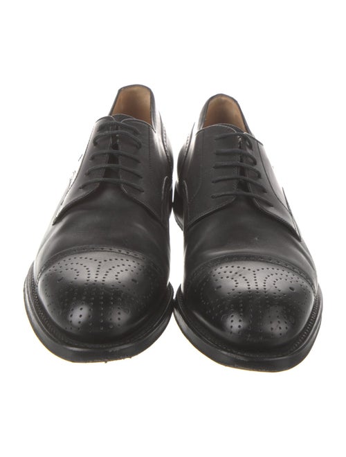 Gucci Leather Lasercut Accents Derby Shoes