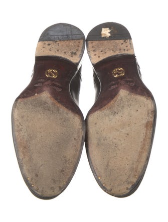Gucci Leather Lasercut Accents Derby Shoes