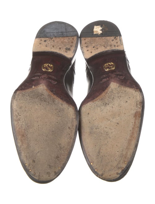 Gucci Leather Lasercut Accents Derby Shoes