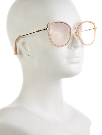 Gucci Bee Accent Cat-Eye Sunglasses