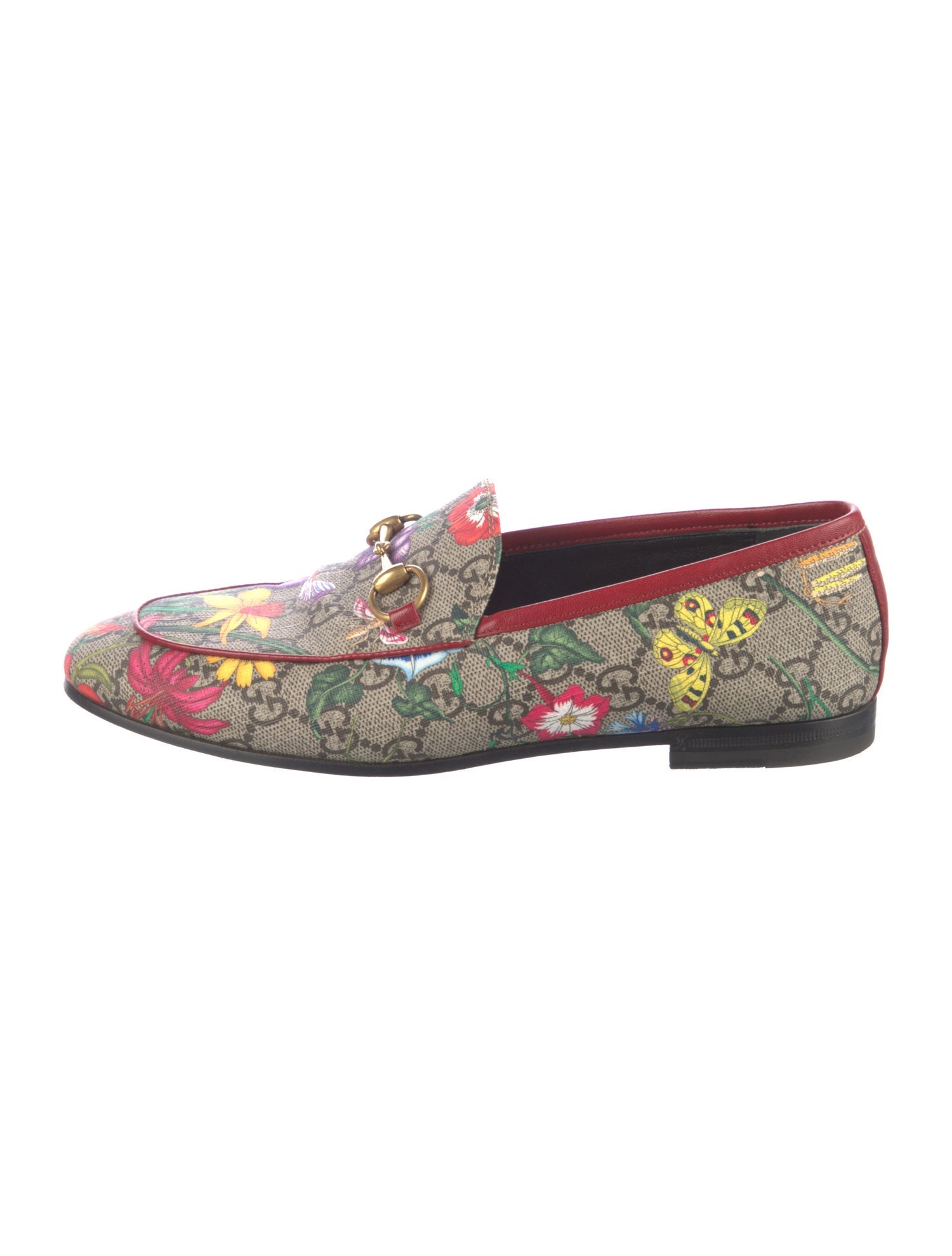Gucci Flora Print Loafers