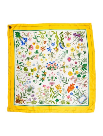 Gucci Silk Floral Print Bandana