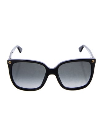 Gucci Interlocking G Logo Square Sunglasses