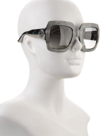 Gucci Interlocking G Logo Oversize Sunglasses