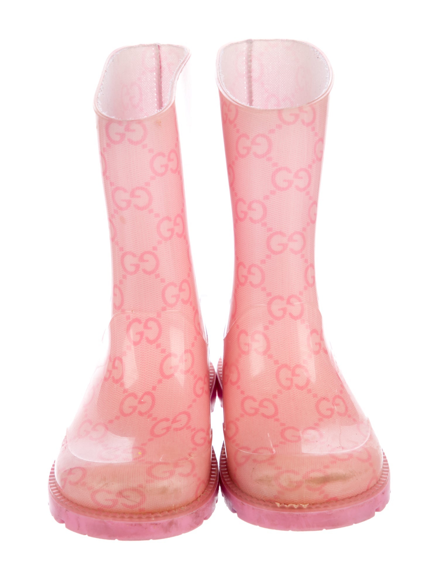 Gucci Toddler Girls' Patterned Rubber Rain Boots