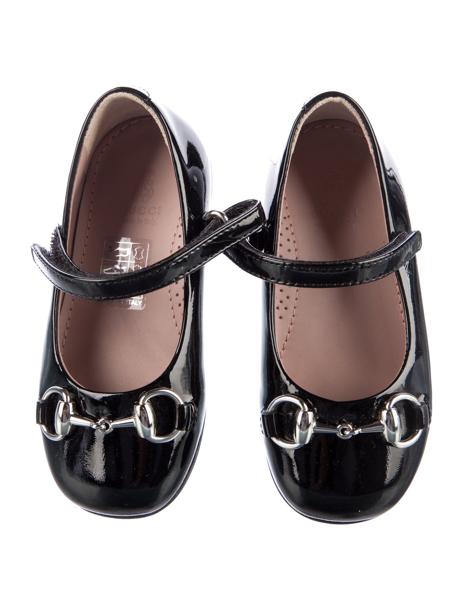 Gucci Girls Horsebit Ballet Flats