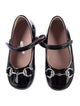 Gucci Girls Horsebit Ballet Flats