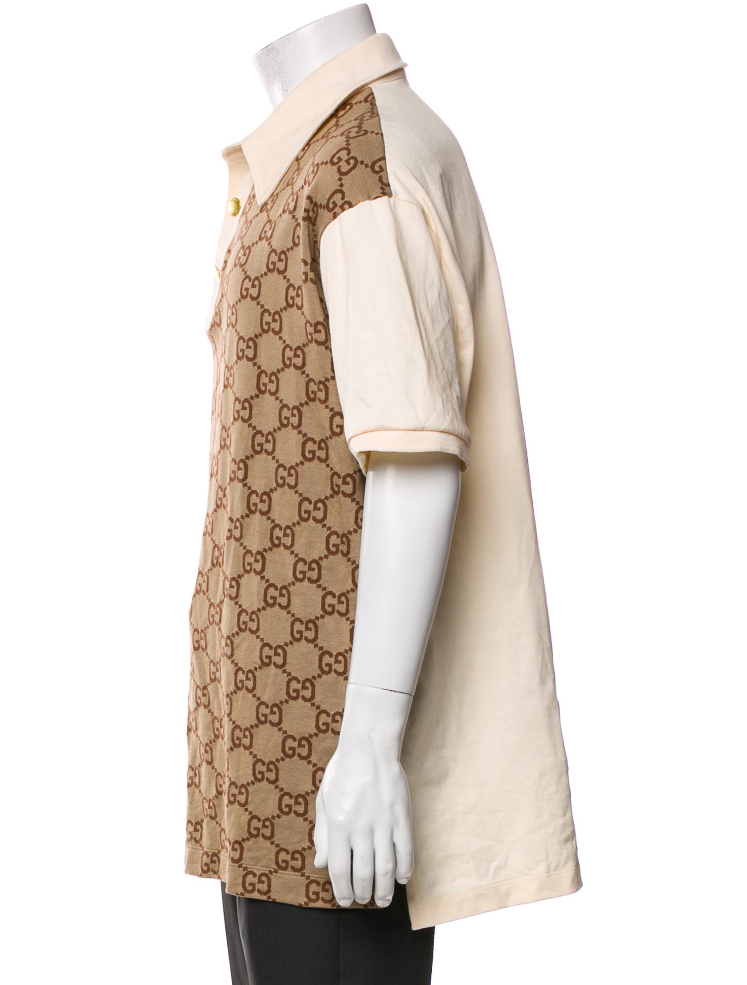 Gucci GG Logo Crew Neck Polo Shirt