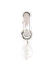 Gucci Faux Pearl Charm Single Hoop Earring