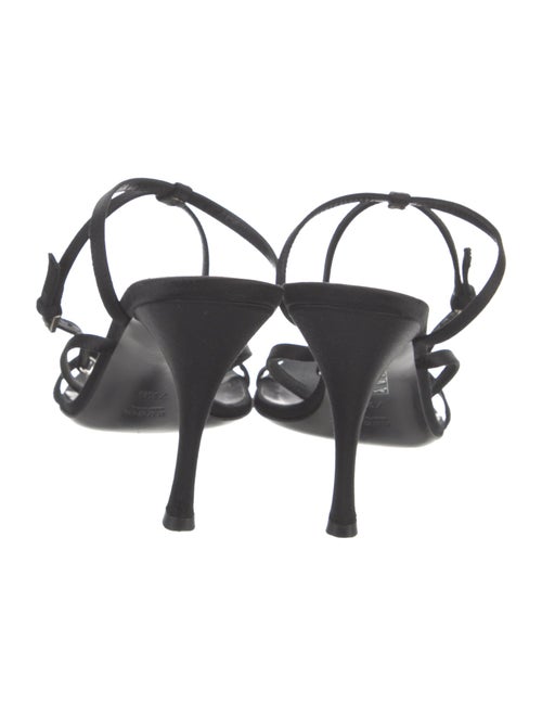 Gucci Interlocking G Logo Satin Sandals