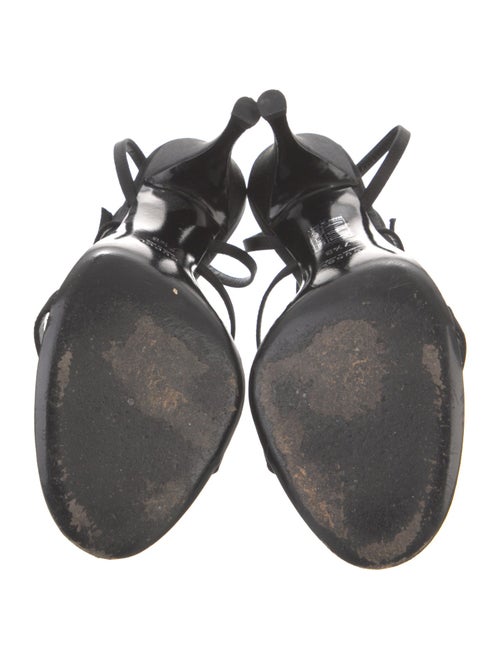 Gucci Interlocking G Logo Satin Sandals