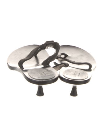 Gucci Interlocking G Logo Leather Flip Flops