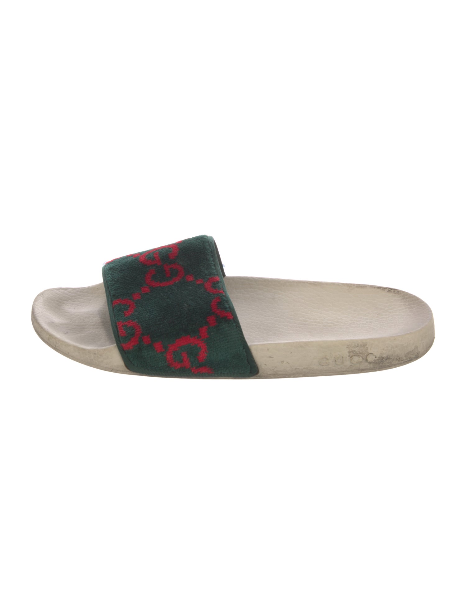Gucci GG Logo Velvet Slides