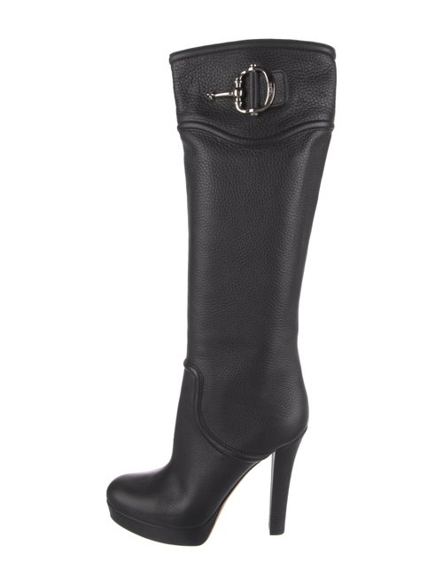 Gucci Hasler Horsebit Accent Leather Boots