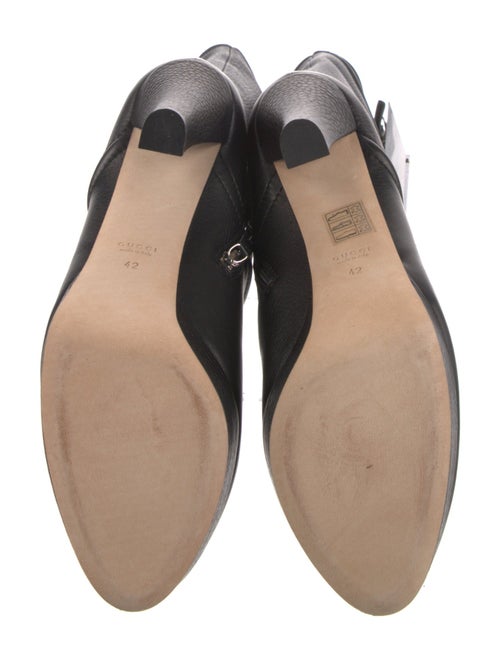 Gucci Hasler Horsebit Accent Leather Boots