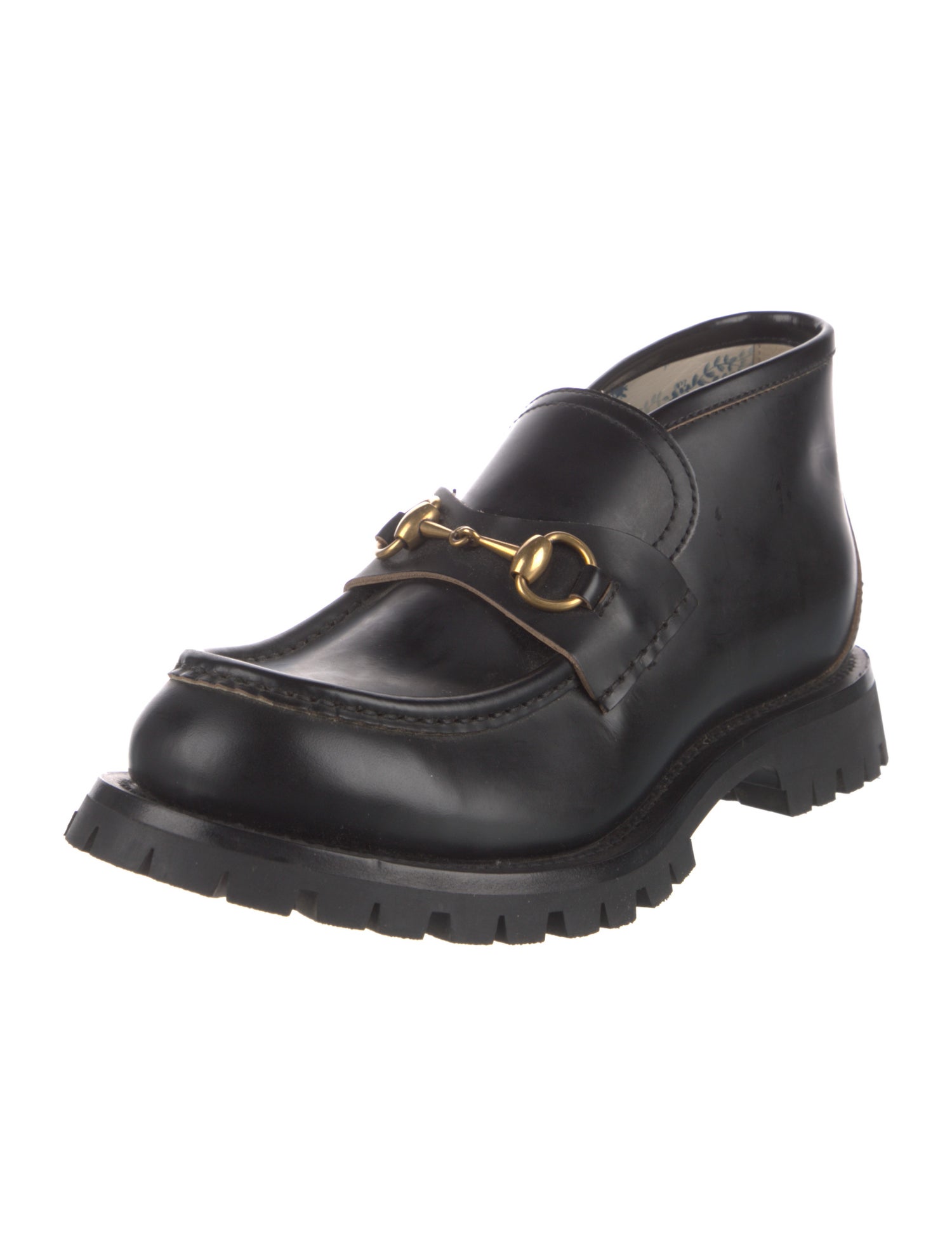 Gucci Horsebit Accent Leather Dress Loafers