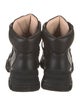 Gucci Leather Lasercut Accents Hiking Boots
