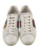 Gucci Web Accent Leather Sneakers