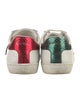 Gucci Web Accent Leather Sneakers