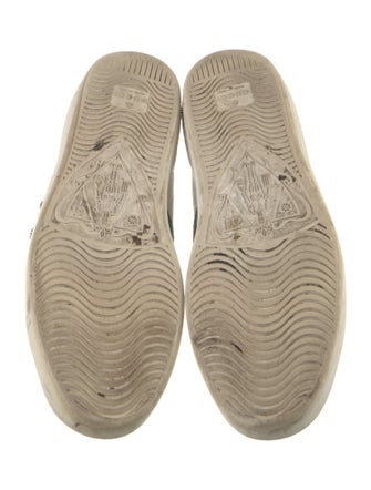 Gucci Web Accent Leather Sneakers