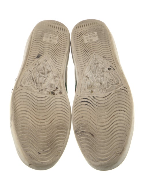 Gucci Web Accent Leather Sneakers