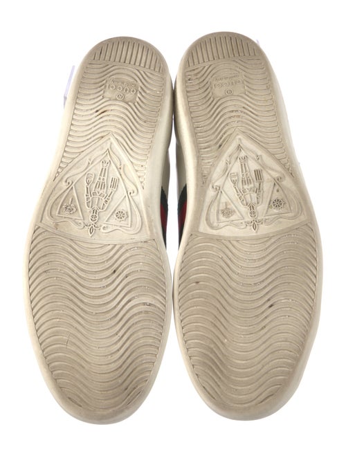 Gucci Web Accent Leather Sneakers