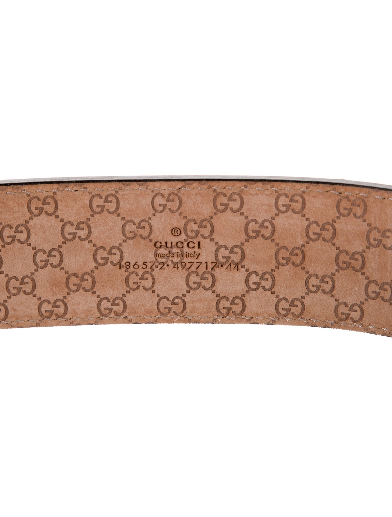 Gucci Microguccissima Pattern Leather Belt