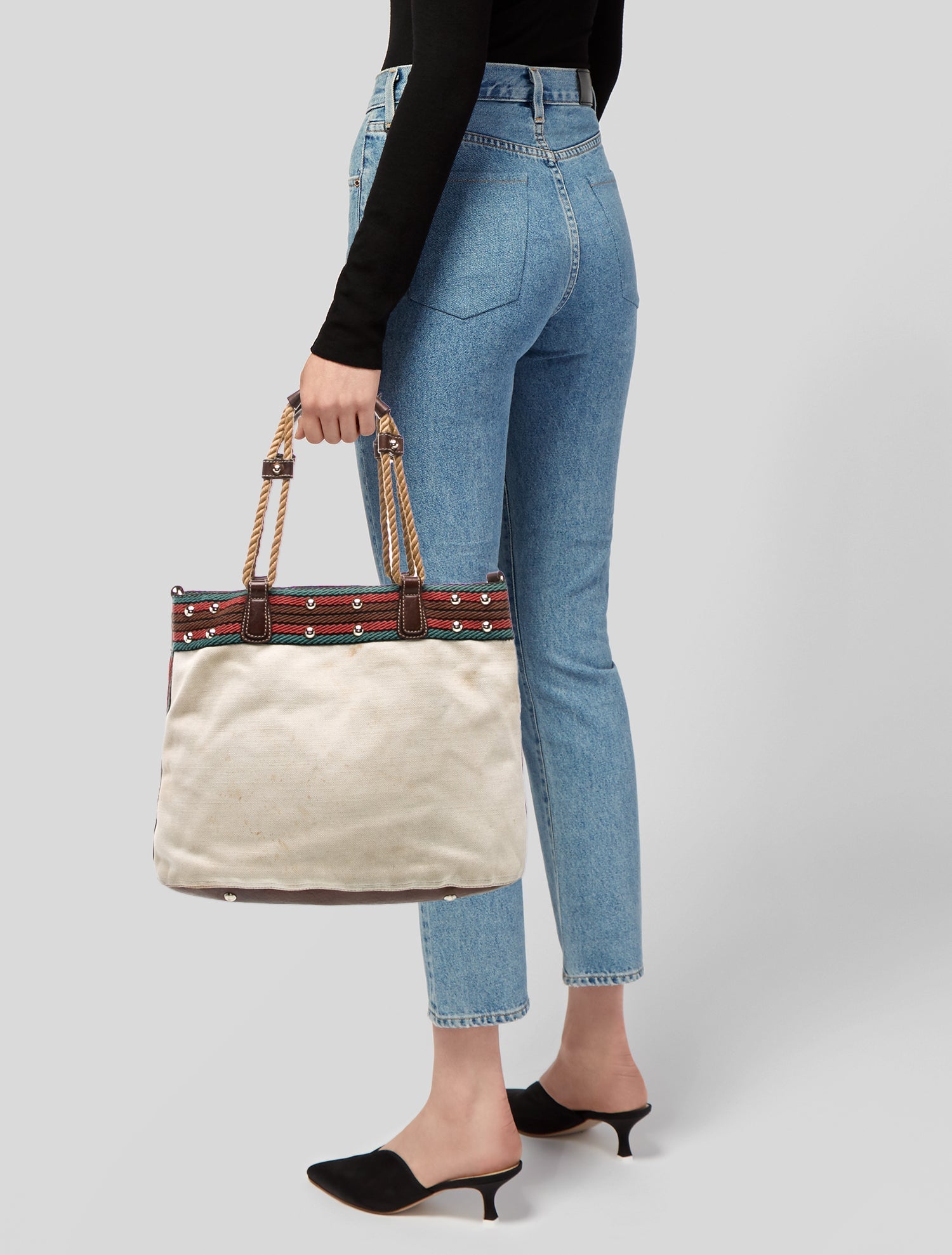 Gucci Web Top Handle Bag