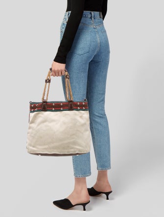 Gucci Web Top Handle Bag