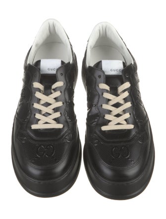 Gucci Interlocking G Logo Leather Sneakers