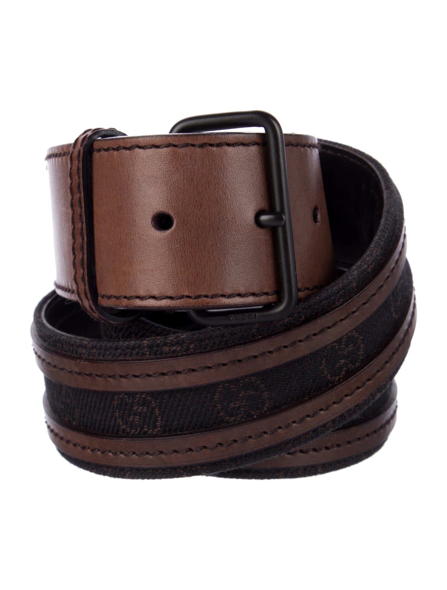 Gucci GG Canvas Skinny Belt