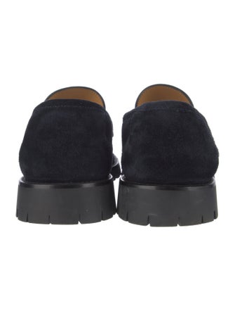 Gucci Horsebit Accent Suede Dress Loafers