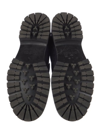 Gucci Horsebit Accent Suede Dress Loafers