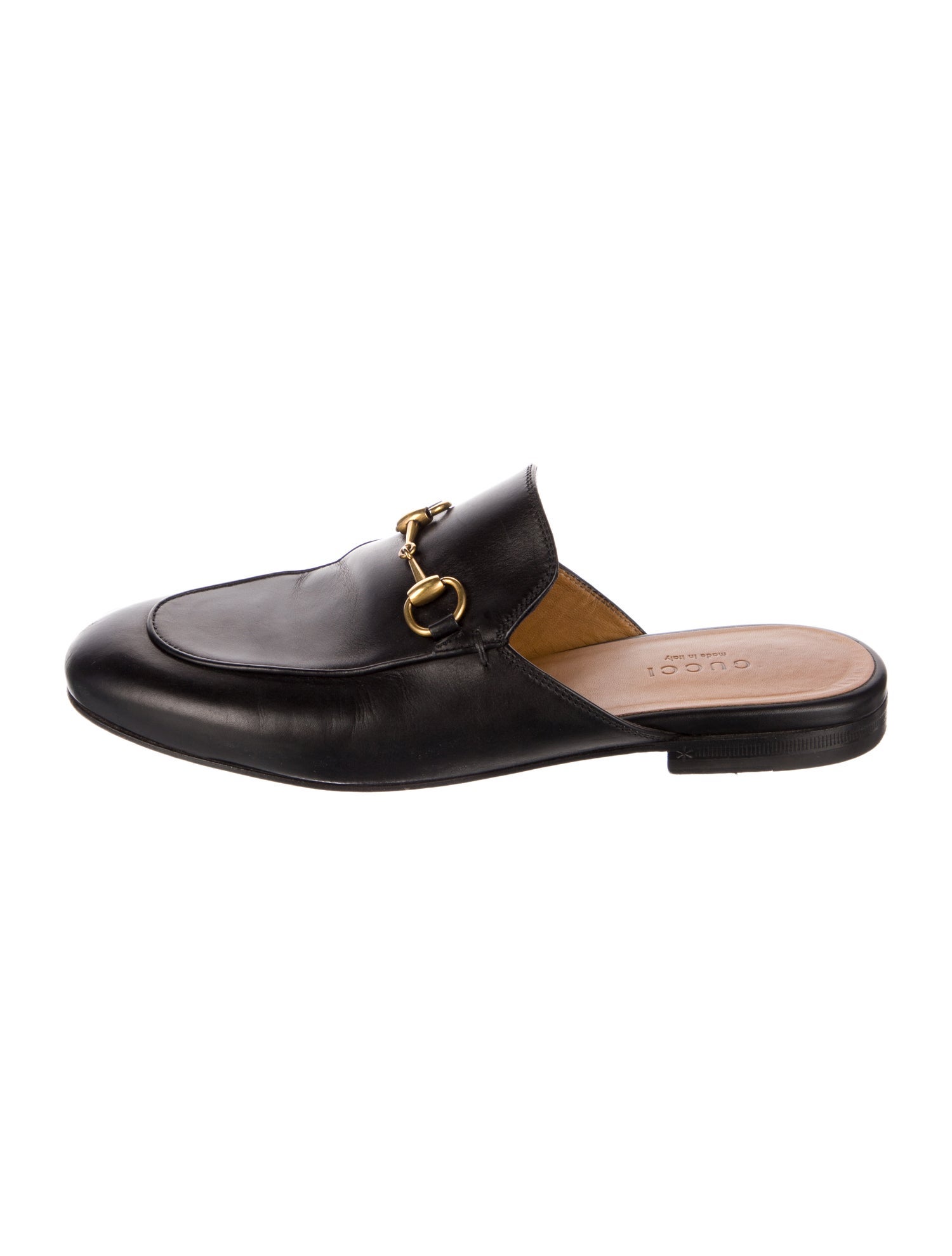 Gucci Horsebit Accent Leather Mules