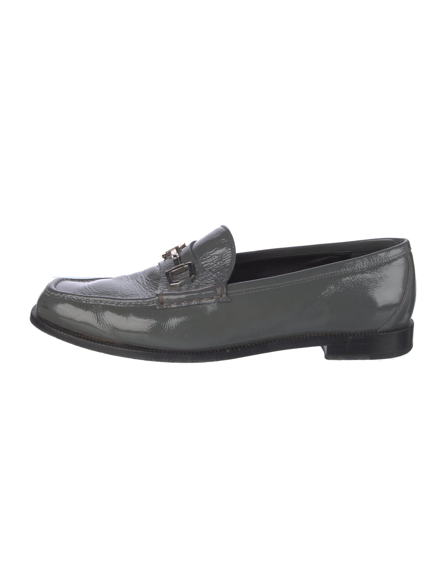 Gucci Horsebit Accent Patent Leather Loafers