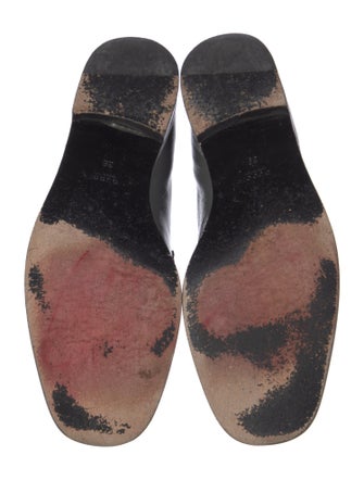 Gucci Horsebit Accent Patent Leather Loafers