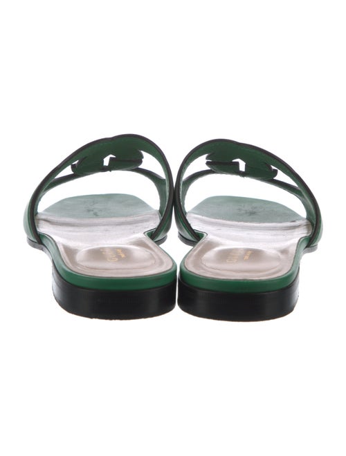 Gucci Interlocking G Logo Leather Flats