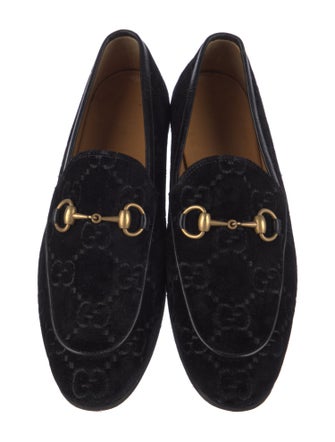 Gucci GG Logo Velvet Loafers