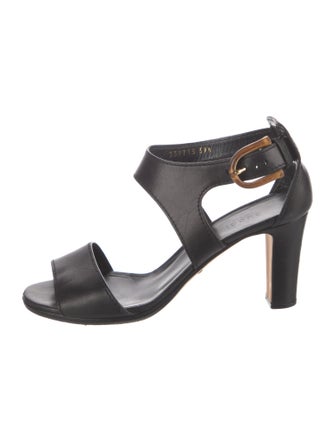 Gucci Bamboo Accent Leather Sandals