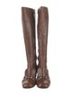 Gucci Horsebit Accent Leather Riding Boots