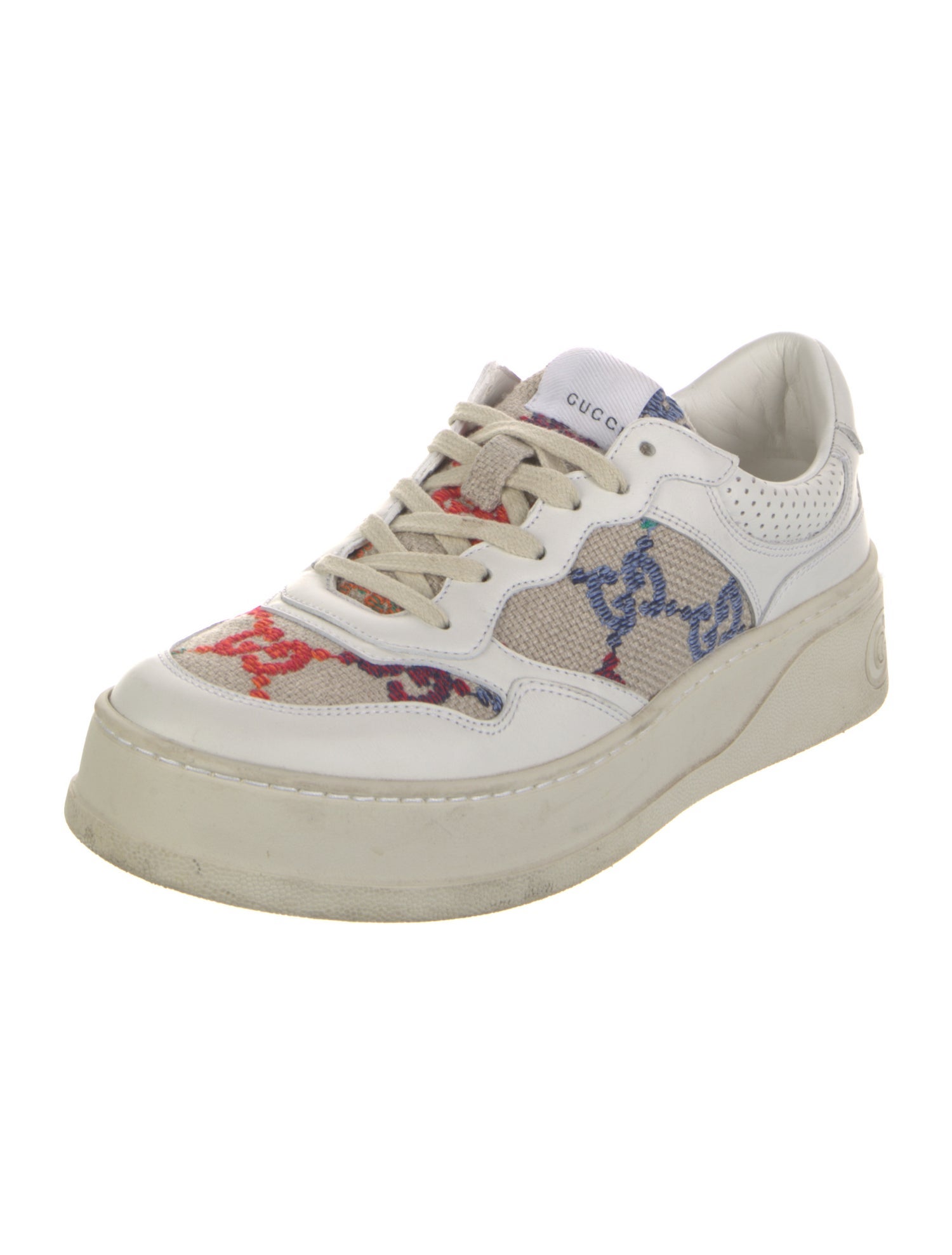 Gucci Interlocking G Logo Leather Sneakers