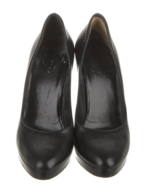 Gucci Bamboo Accent Leather Pumps